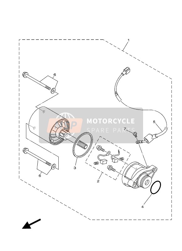 Yamaha T110C 2013 Di Partenza Il Motore 4 per un 2013 Yamaha T110C